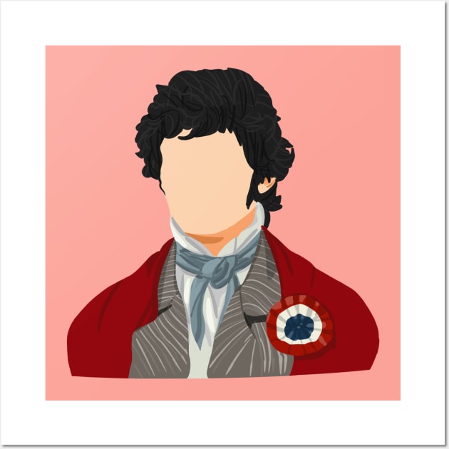 Courfeyrac from Les Misérables Wall Art by byebyesally